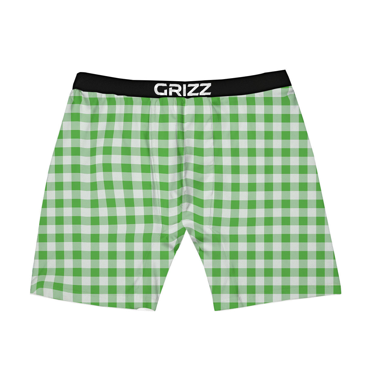 Tattersall Green Print Pattern Boxer Briefs-grizzshop