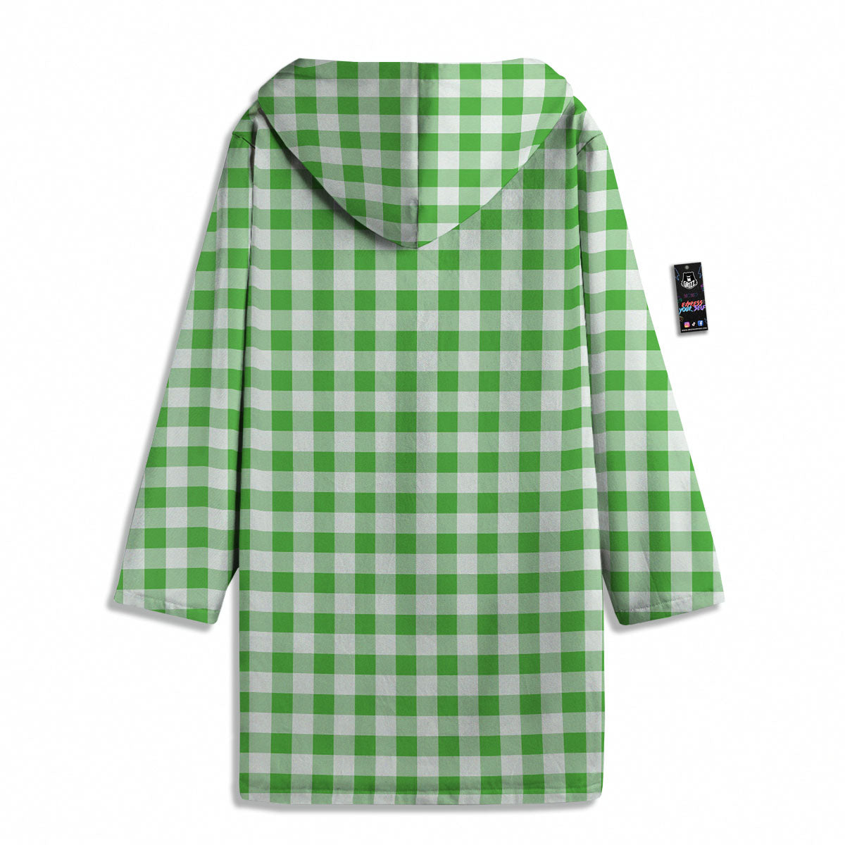 Tattersall Green Print Pattern Men's Windbreaker Jacket-grizzshop