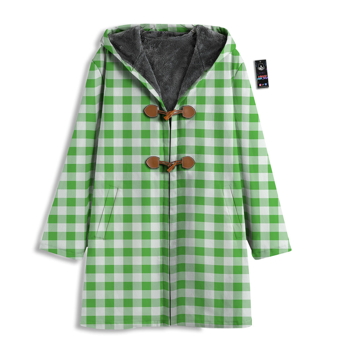 Tattersall Green Print Pattern Men's Windbreaker Jacket-grizzshop