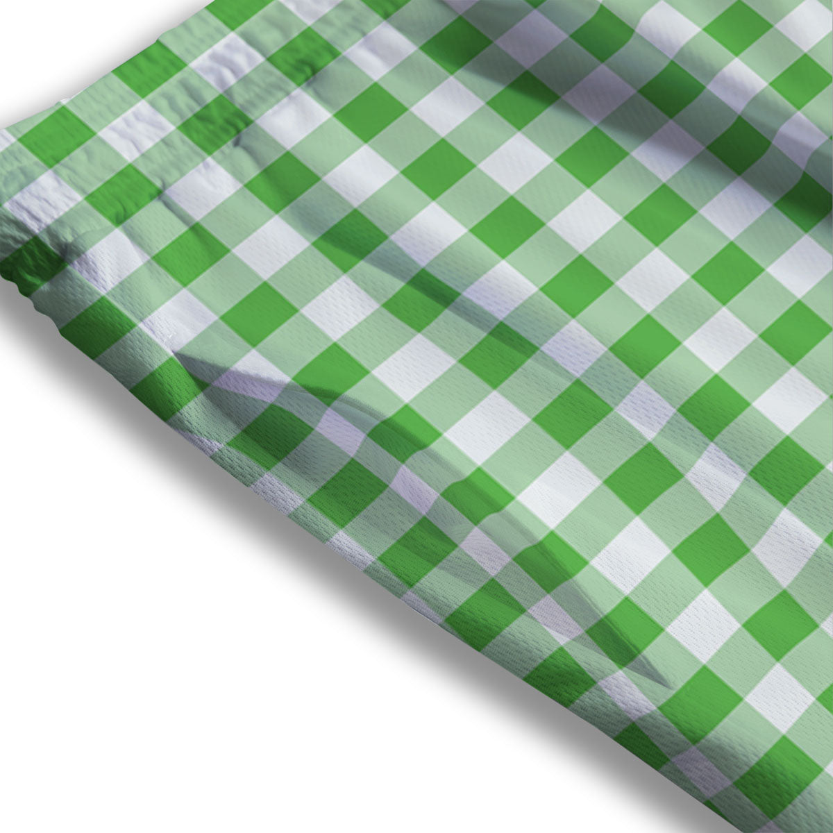Tattersall Green Print Pattern Mesh Shorts