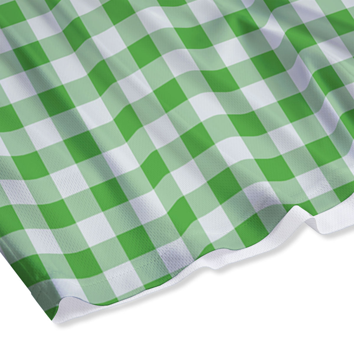 Tattersall Green Print Pattern Mesh Shorts