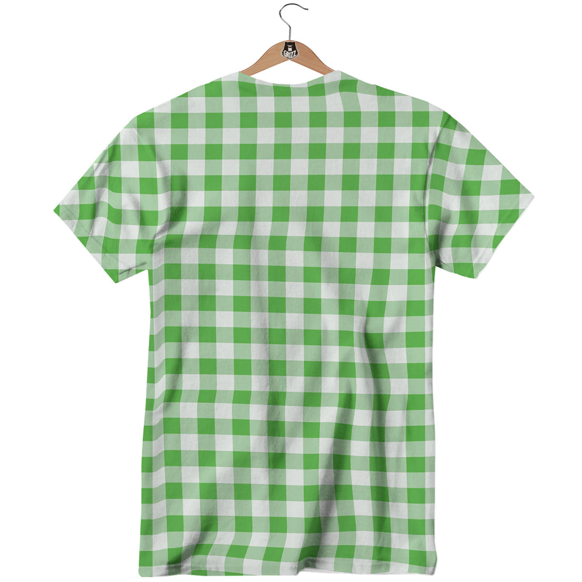 Tattersall Green Print Pattern T-Shirt-grizzshop