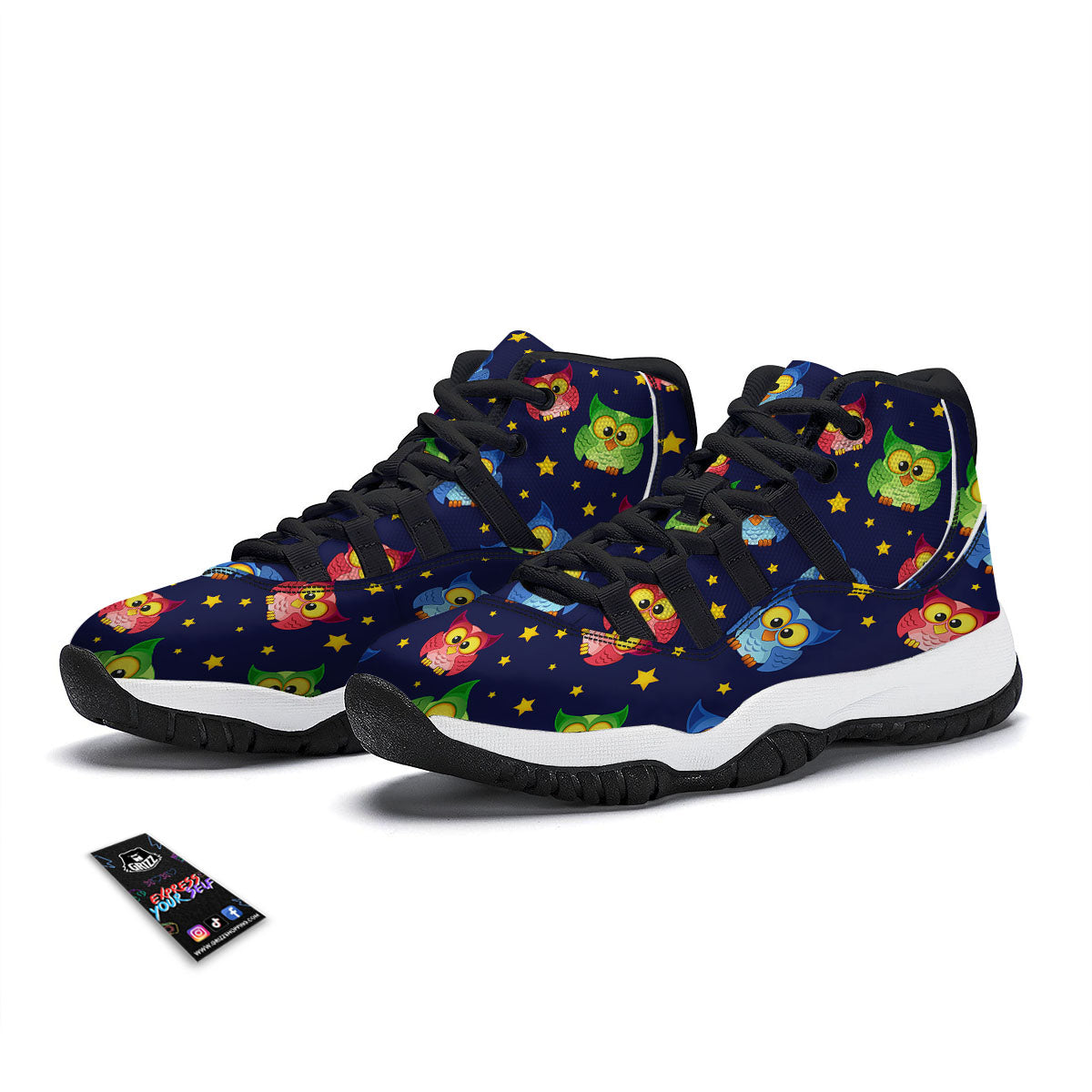 Tattersall Grey Print Pattern Black Bball Shoes-grizzshop