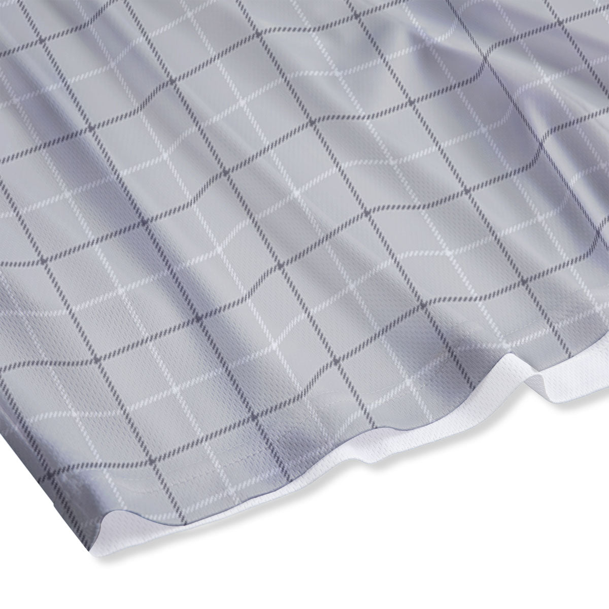 Tattersall Grey Print Pattern Mesh Shorts