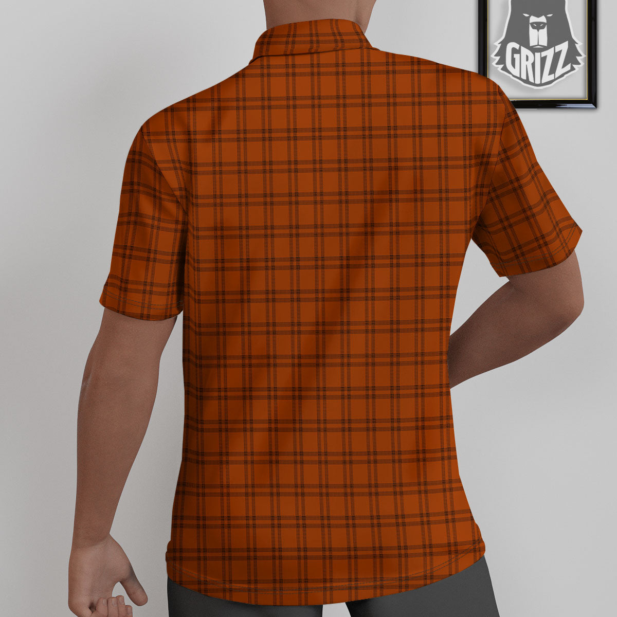 Tattersall Halloween Print Pattern Untucked Shirts-grizzshop