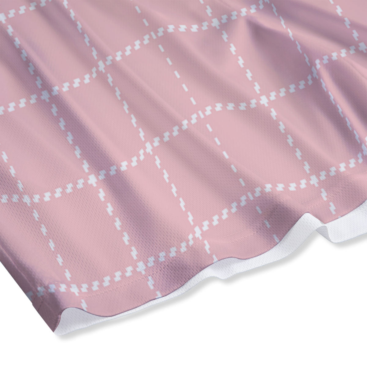 Tattersall Pastel Pink Print Pattern Mesh Shorts