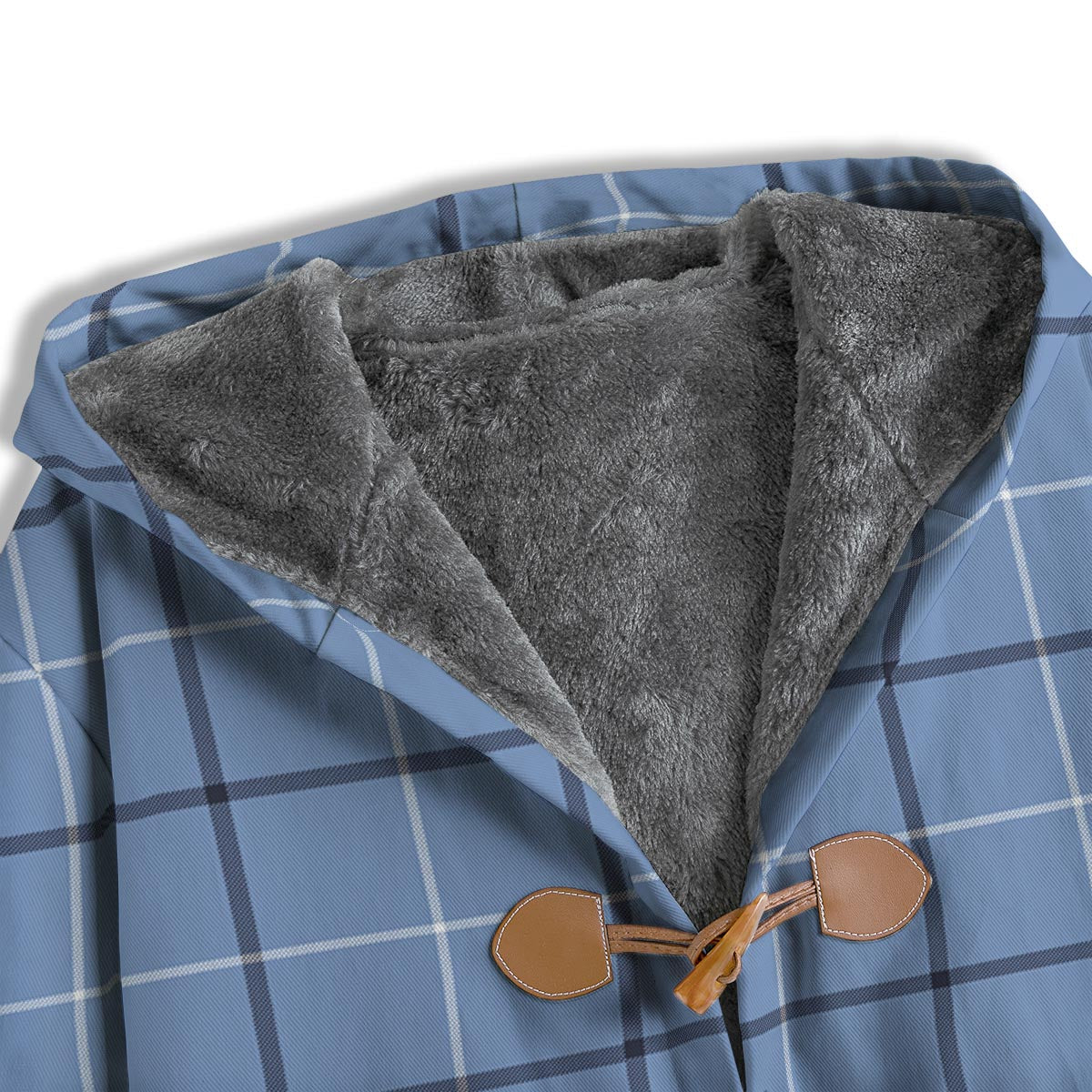 Tattersall Solf Blue Print Pattern Men's Windbreaker Jacket-grizzshop