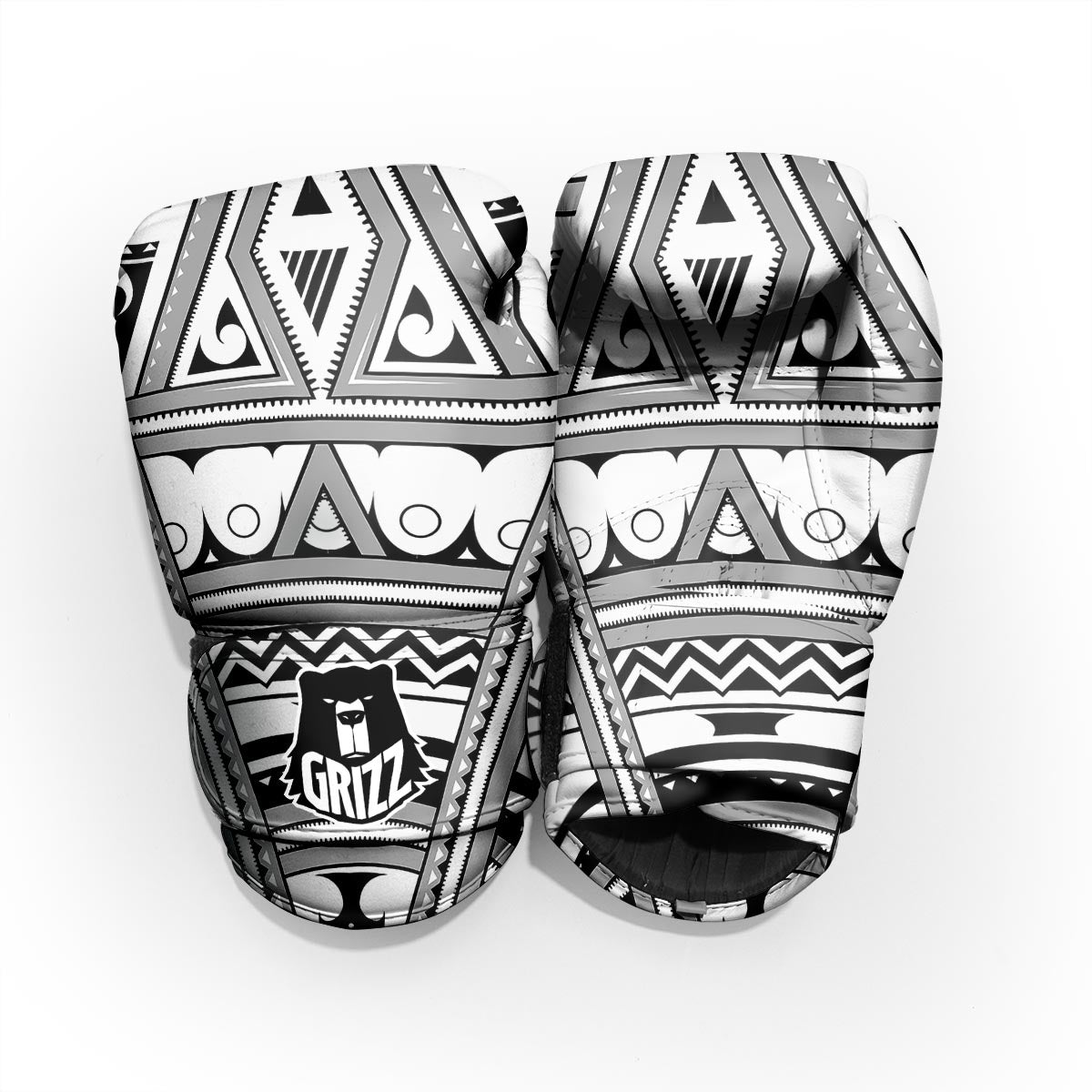 Tatto Polynesian Tribal Maori Print Pro Boxing Glove