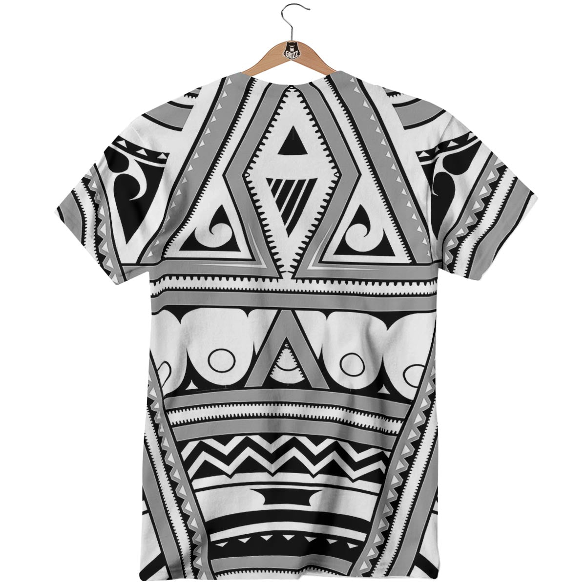 Tatto Polynesian Tribal Maori Print T-Shirt-grizzshop