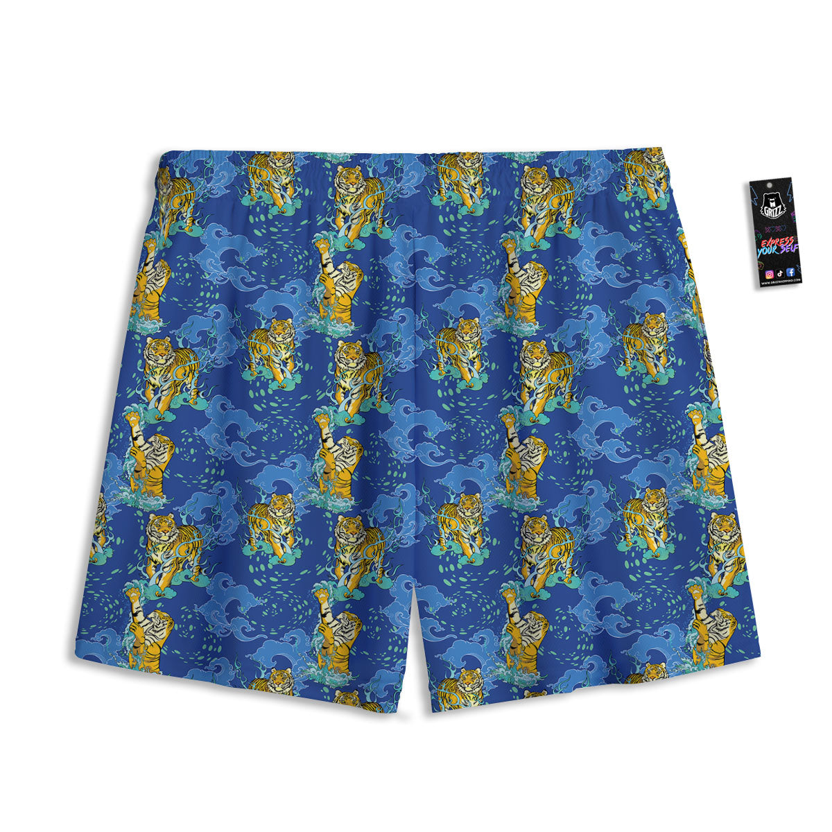 Symbol Eye Of Horus Pattern Mesh Shorts