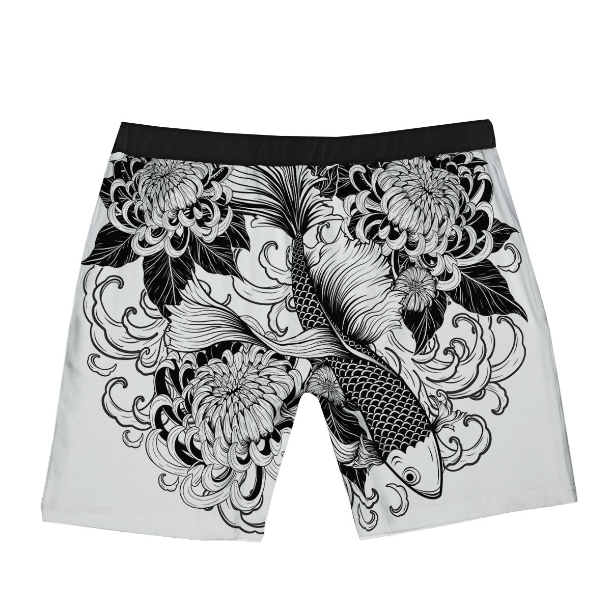 Tattoo Japanese Elemental Print Boxer Briefs-grizzshop
