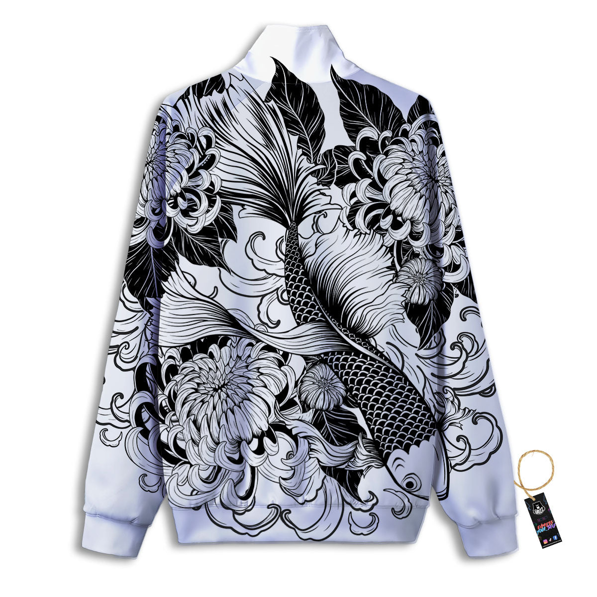Tattoo Japanese Elemental Print Track Jacket-grizzshop