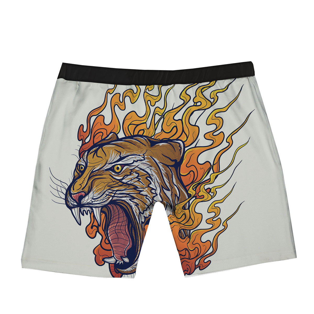 Tattoo Japanese Tiger Print Boxer Briefs-grizzshop