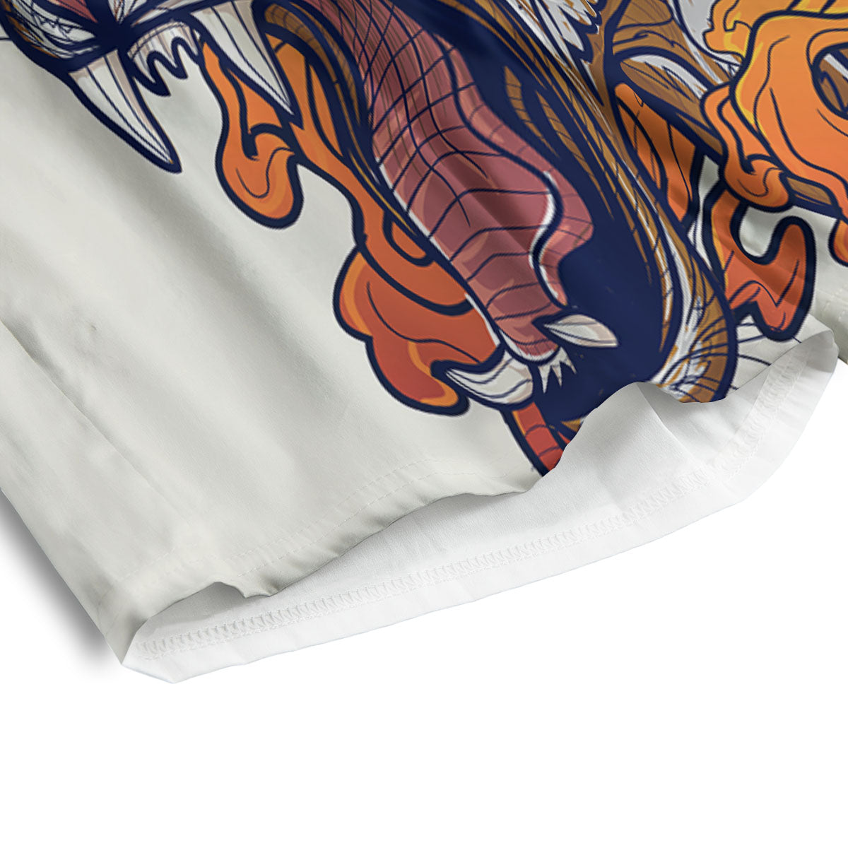 Tattoo Japanese Tiger Print Men's Athletic Shorts