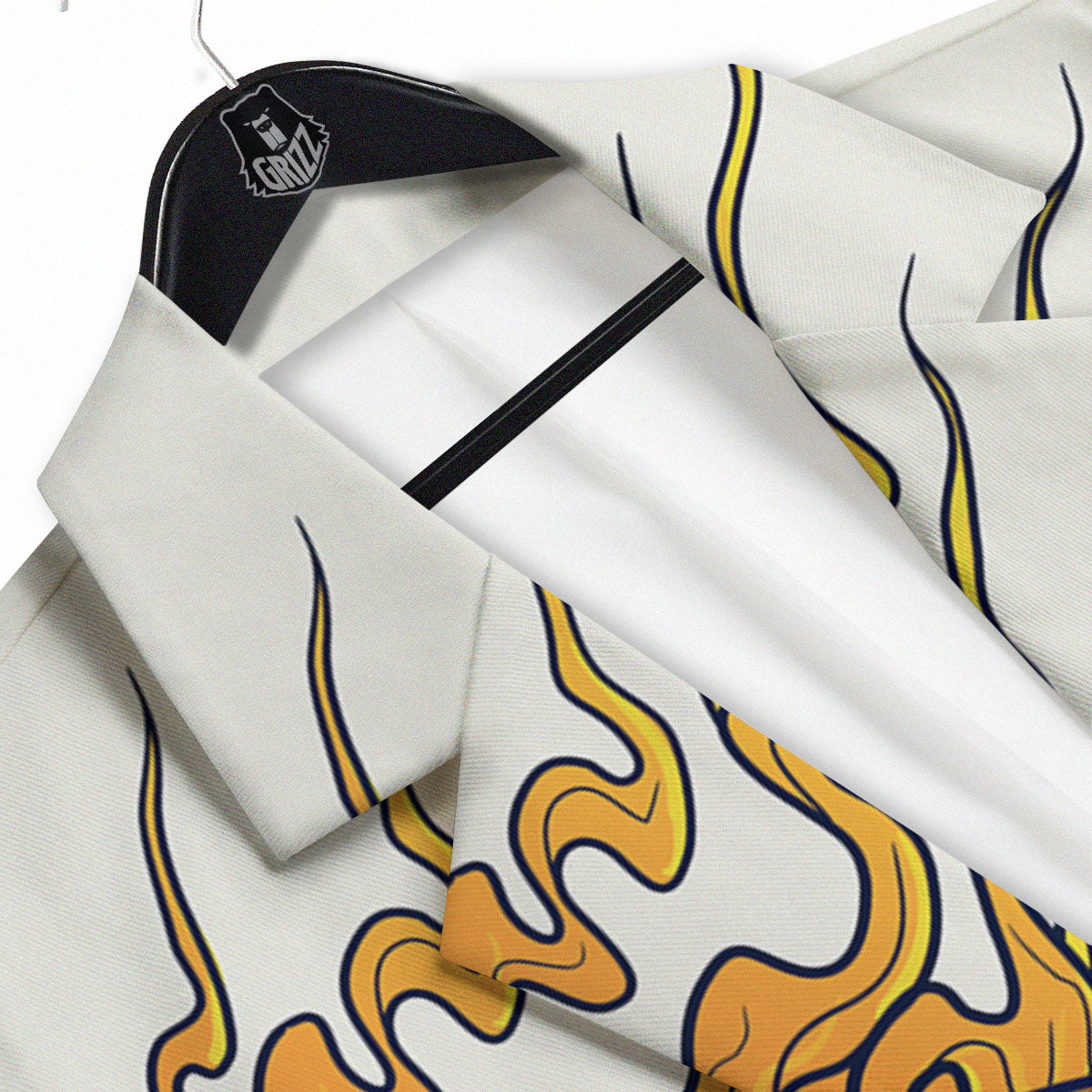 Tattoo Japanese Tiger Print Men's Sport Coat-grizzshop