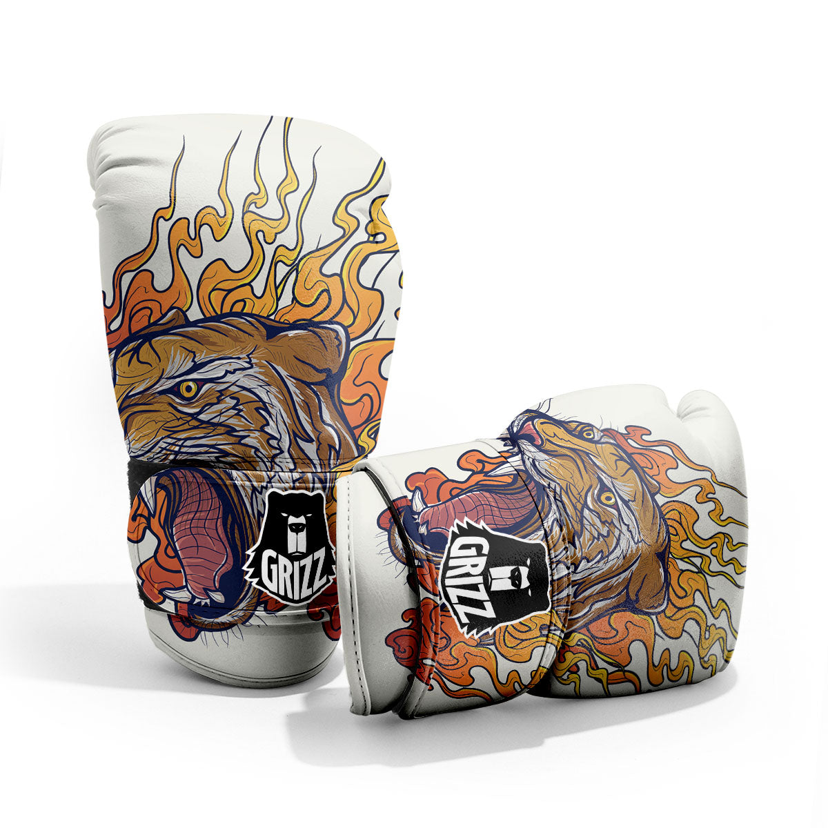 Tattoo Japanese Tiger Print Pro Boxing Glove