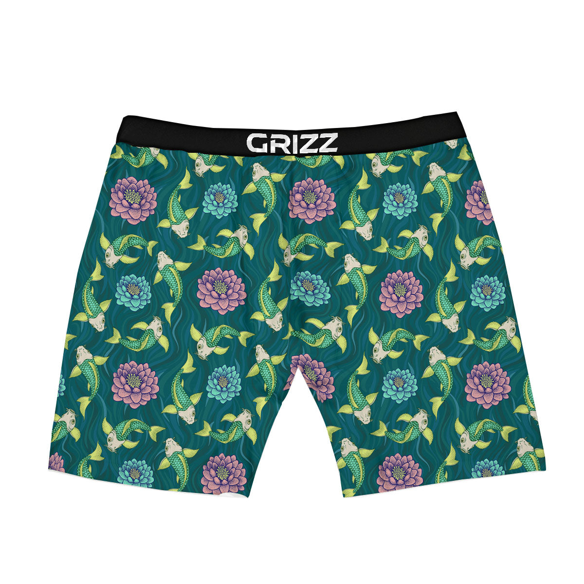 Tattoo Koi Carp Japanese Print Pattern Boxer Briefs-grizzshop