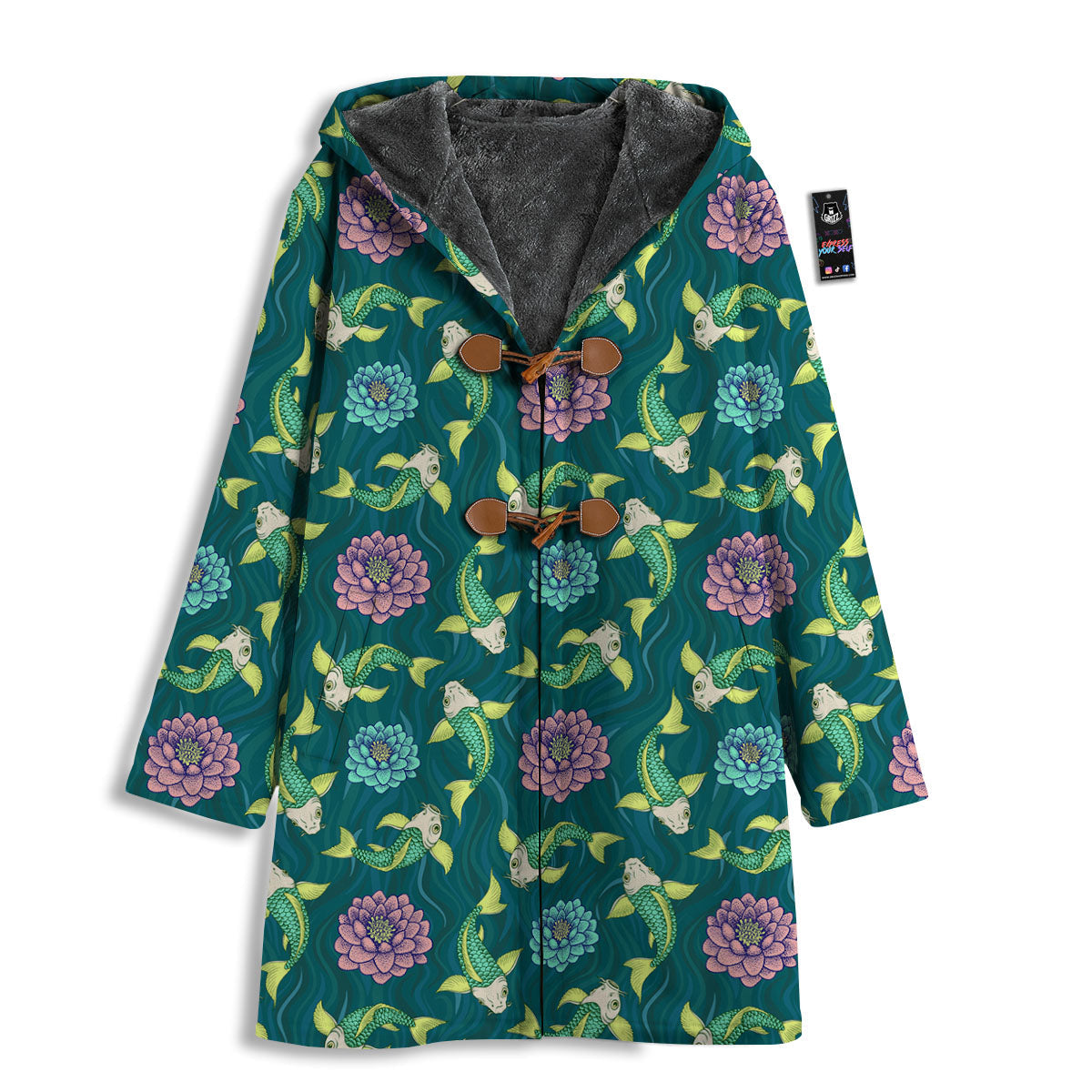 Tattoo Koi Carp Japanese Print Pattern Men's Windbreaker Jacket-grizzshop