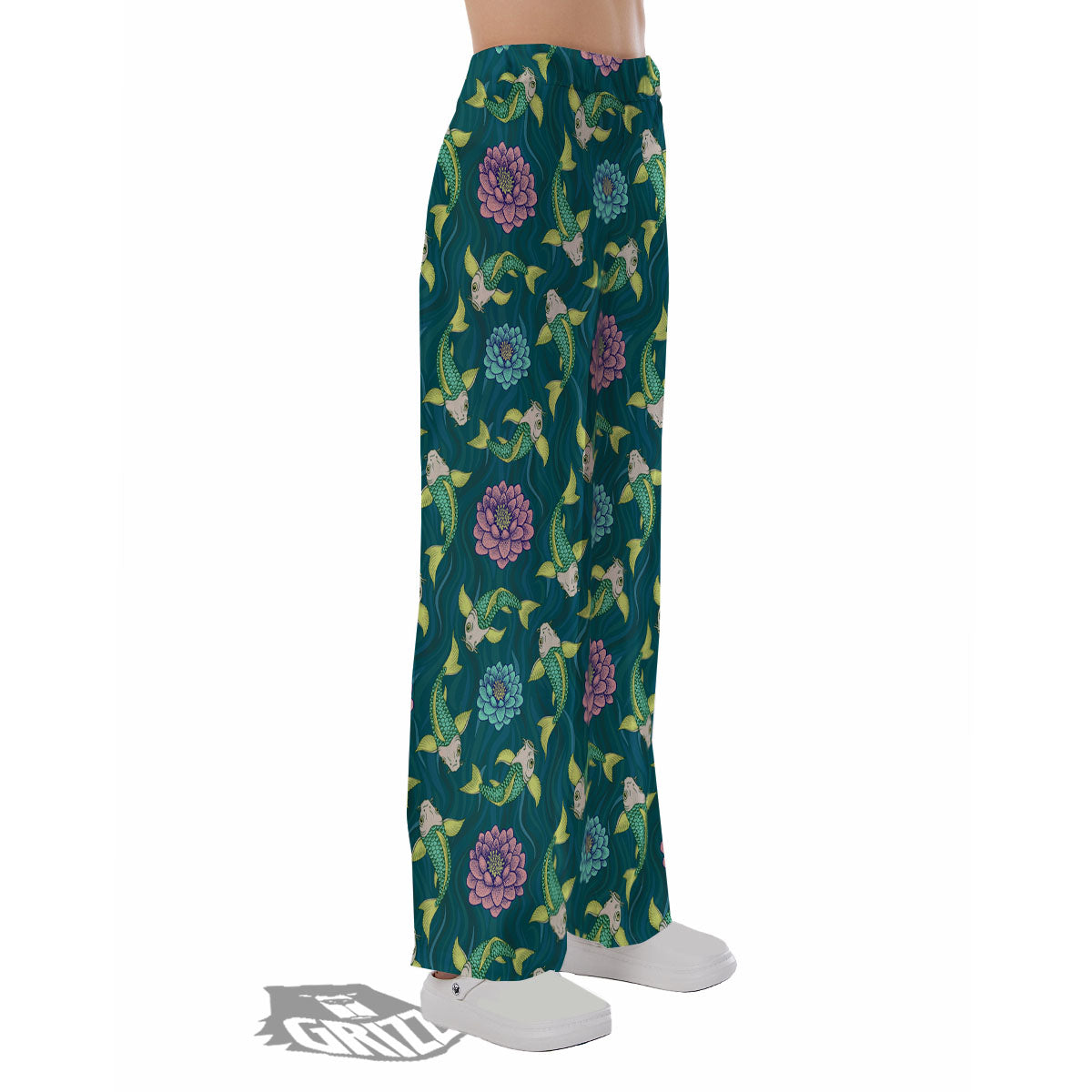Tattoo Koi Carp Japanese Print Pattern Pajama Pants-grizzshop