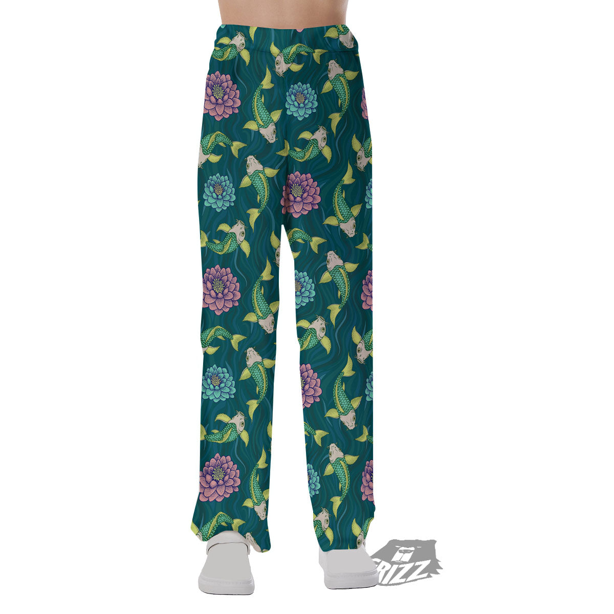 Tattoo Koi Carp Japanese Print Pattern Pajama Pants-grizzshop
