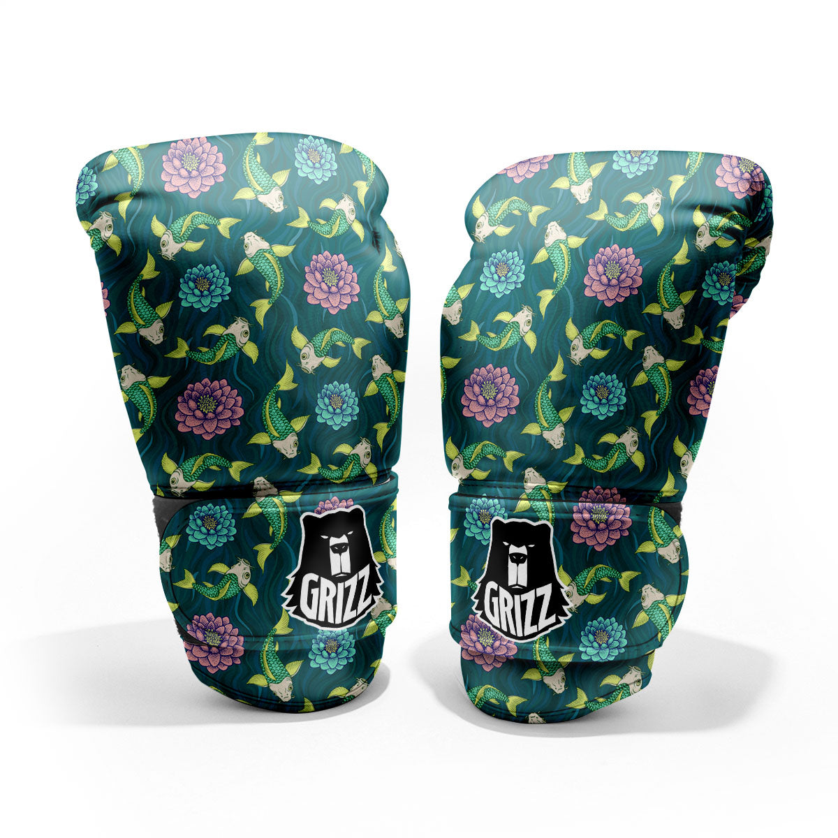 Tattoo Koi Carp Japanese Print Pattern Pro Boxing Glove