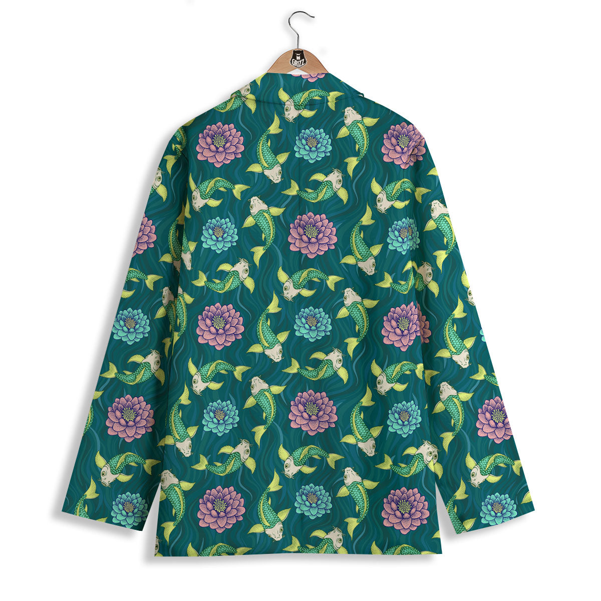 Tattoo Koi Carp Japanese Print Pattern Women's Blazer-grizzshop