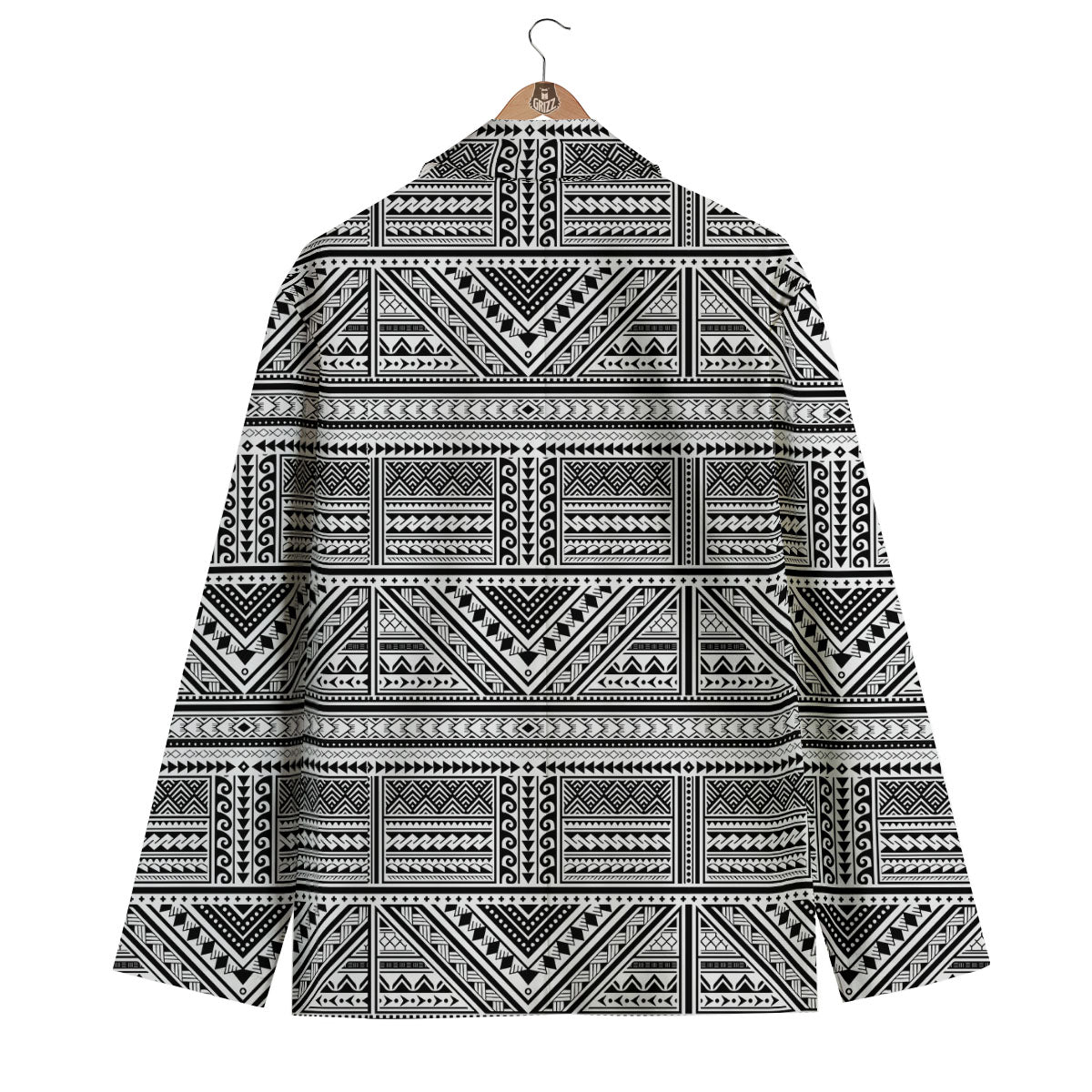 Tattoo Maori Polynesian Print Pattern Men's Blazer-grizzshop
