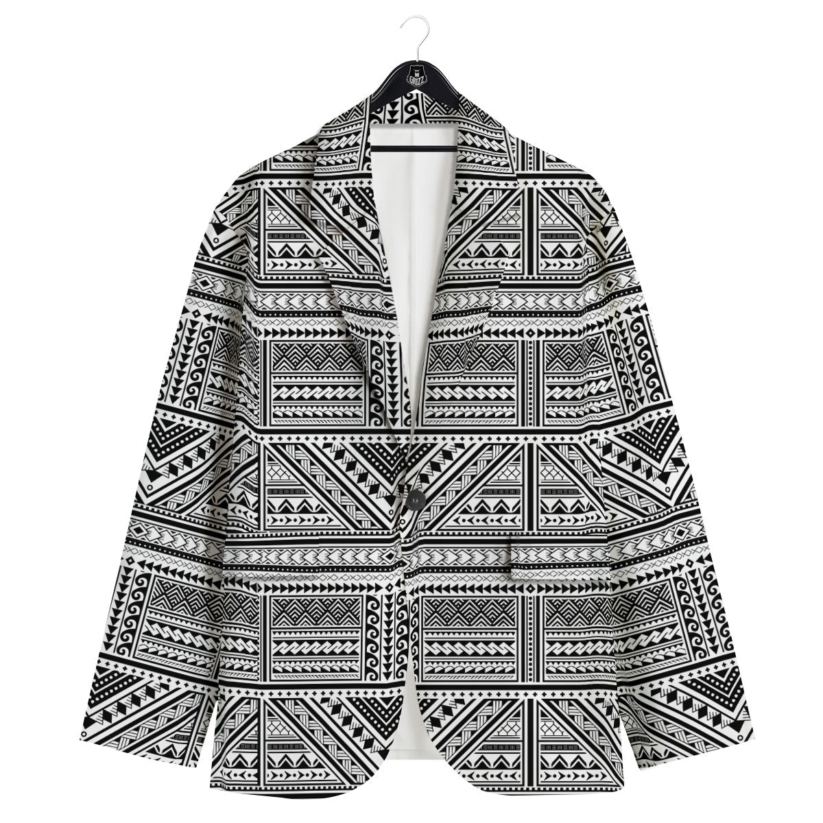 Tattoo Maori Polynesian Print Pattern Men's Sport Coat-grizzshop