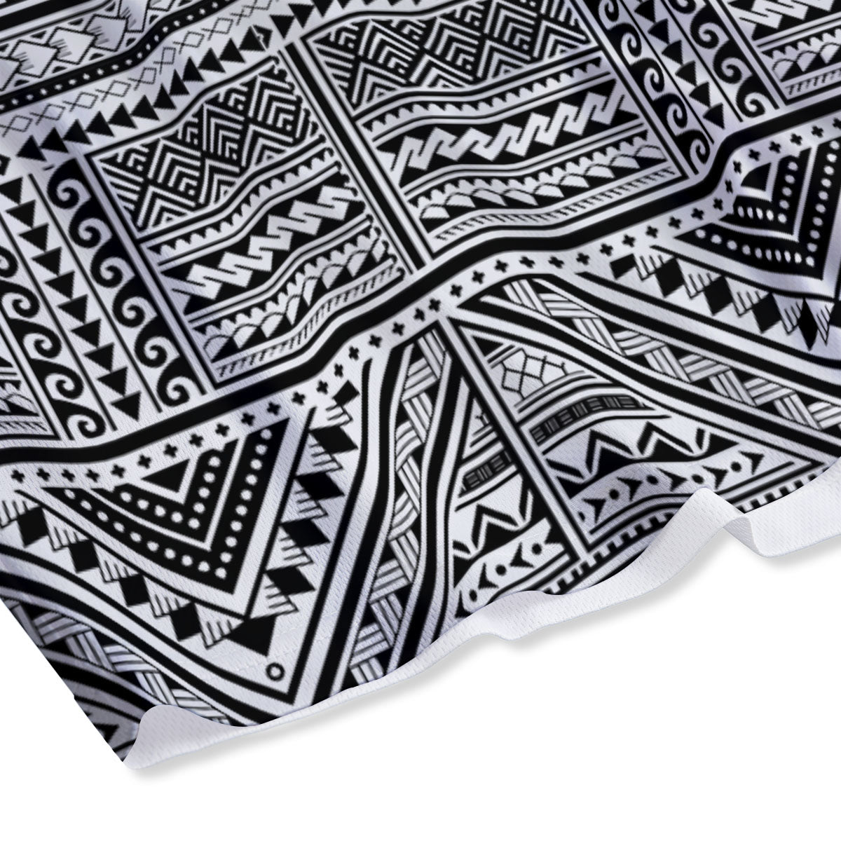 Tattoo Maori Polynesian Print Pattern Mesh Shorts
