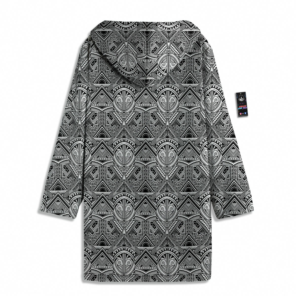 Tattoo Polynesian Tribal Print Pattern Men's Windbreaker Jacket-grizzshop