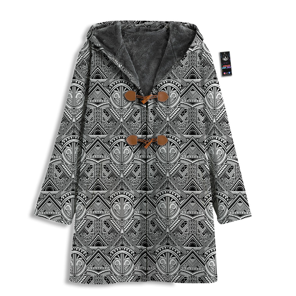 Tattoo Polynesian Tribal Print Pattern Men's Windbreaker Jacket-grizzshop