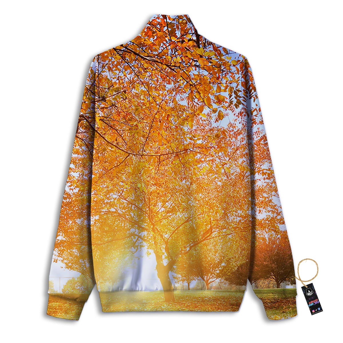 Tattoo Roses And Skull Print Track Jacket-grizzshop