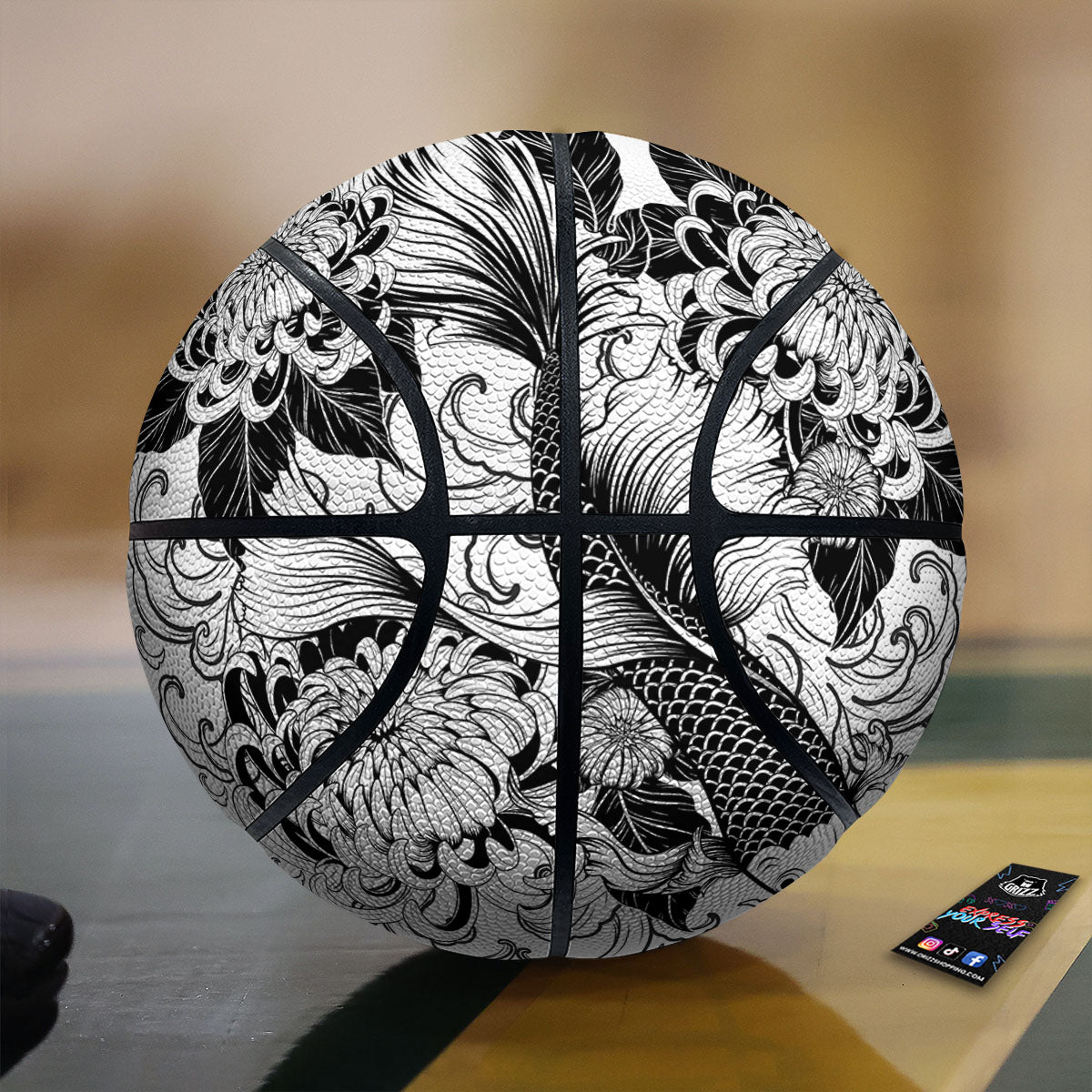 Tattoo Japanese Elemental Print Basketball