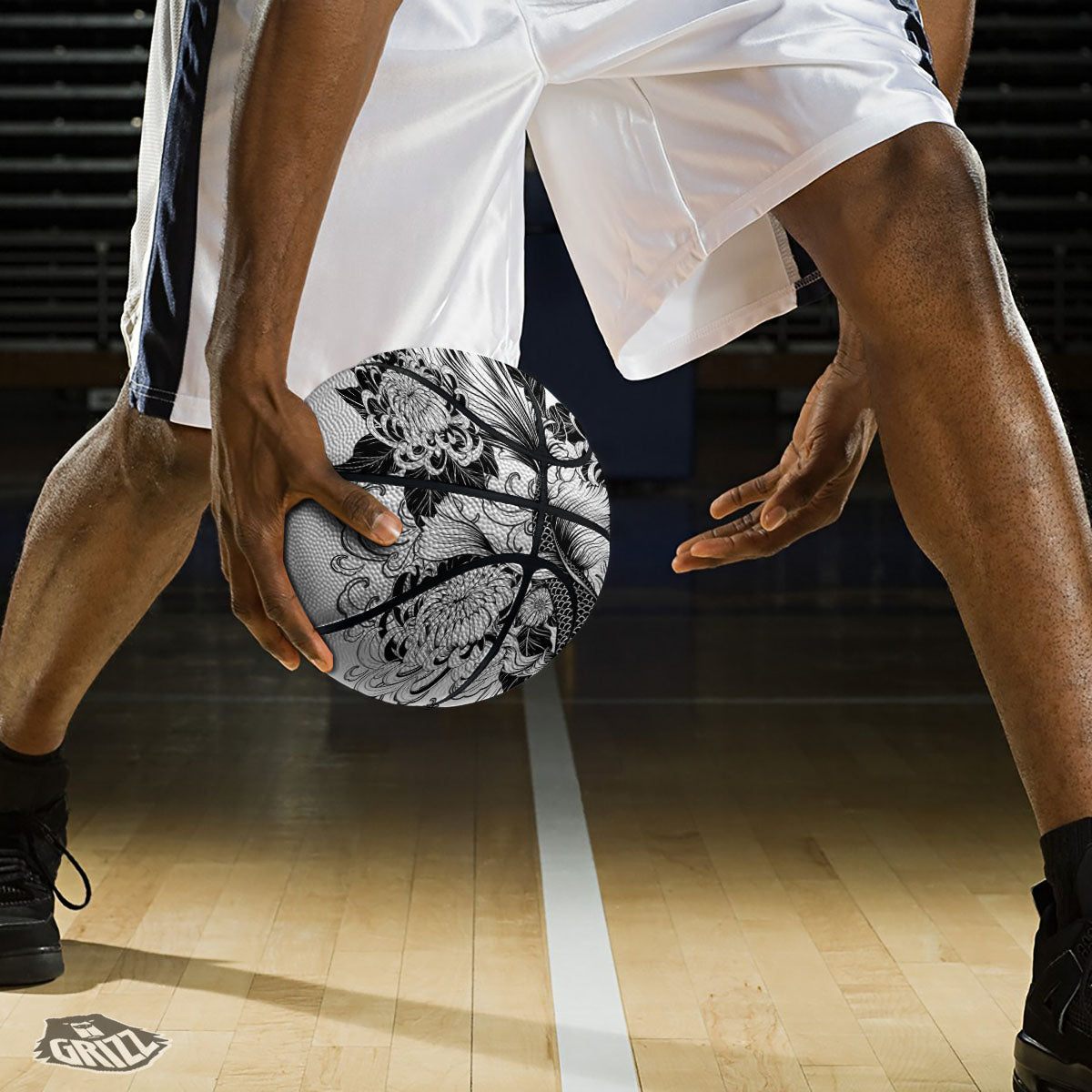 Tattoo Japanese Elemental Print Basketball