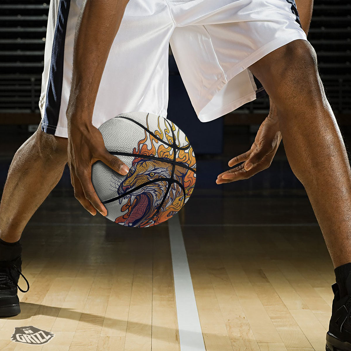 Tattoo Japanese Tiger Print Basketball