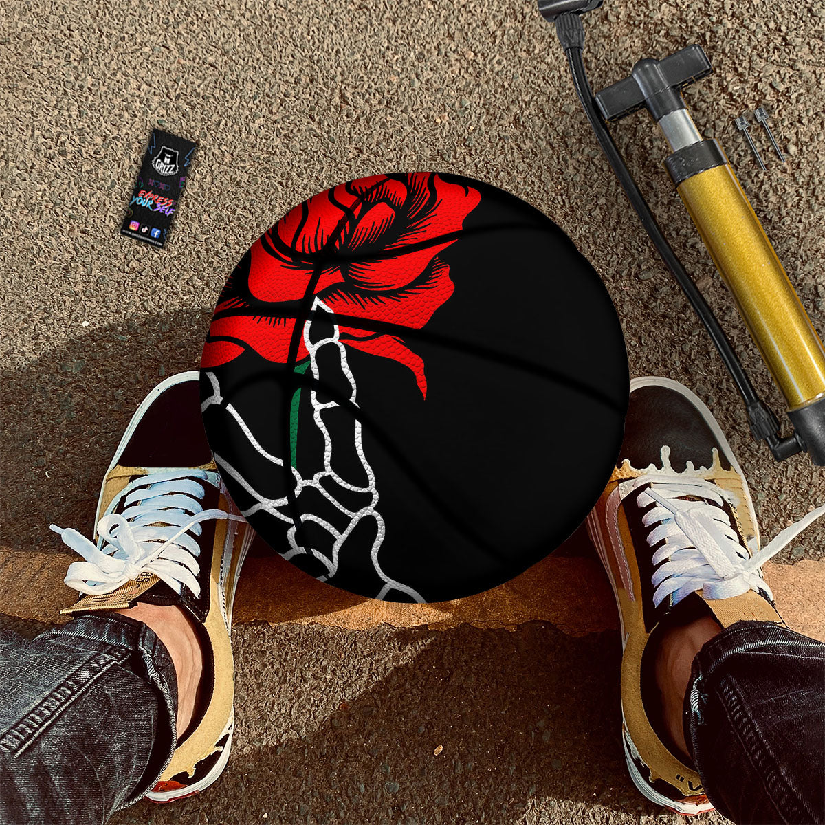 Tree Palm Yellow Print Pattern Basketball