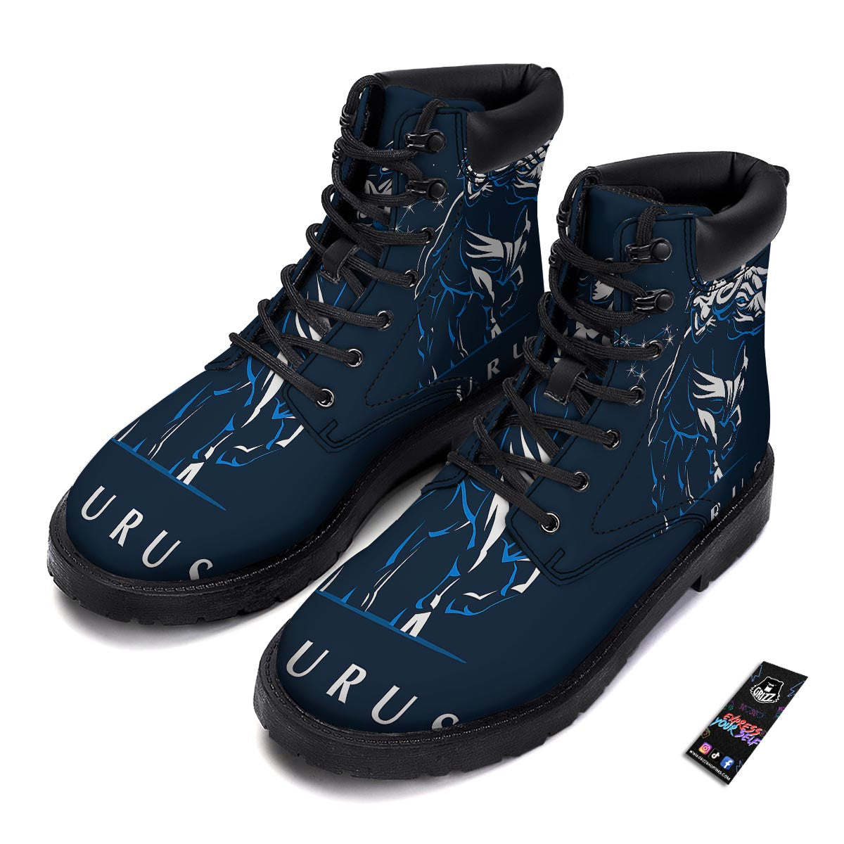 Taurus Constellation Sign Print Boots-grizzshop