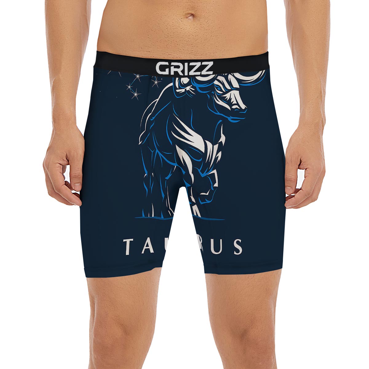 Taurus Constellation Sign Print Boxer Briefs-grizzshop
