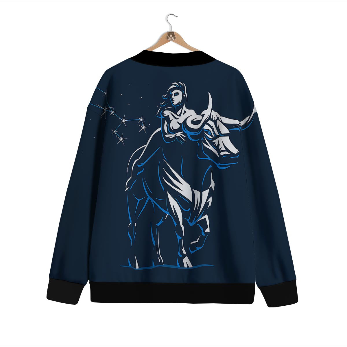 Taurus Constellation Sign Print Cardigan-grizzshop