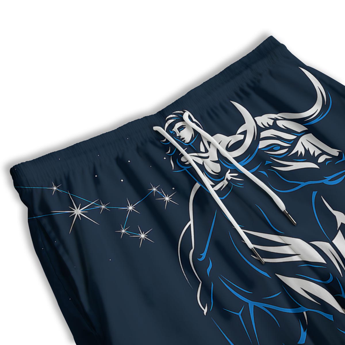 Taurus Constellation Sign Print Men's Athletic Shorts