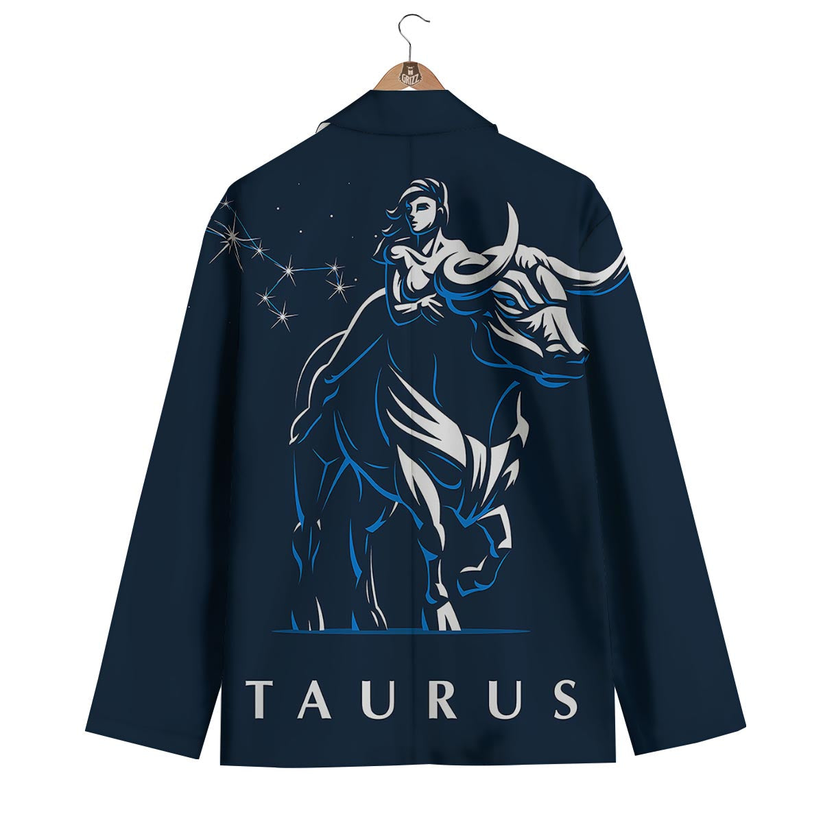 Taurus Constellation Sign Print Men's Blazer-grizzshop
