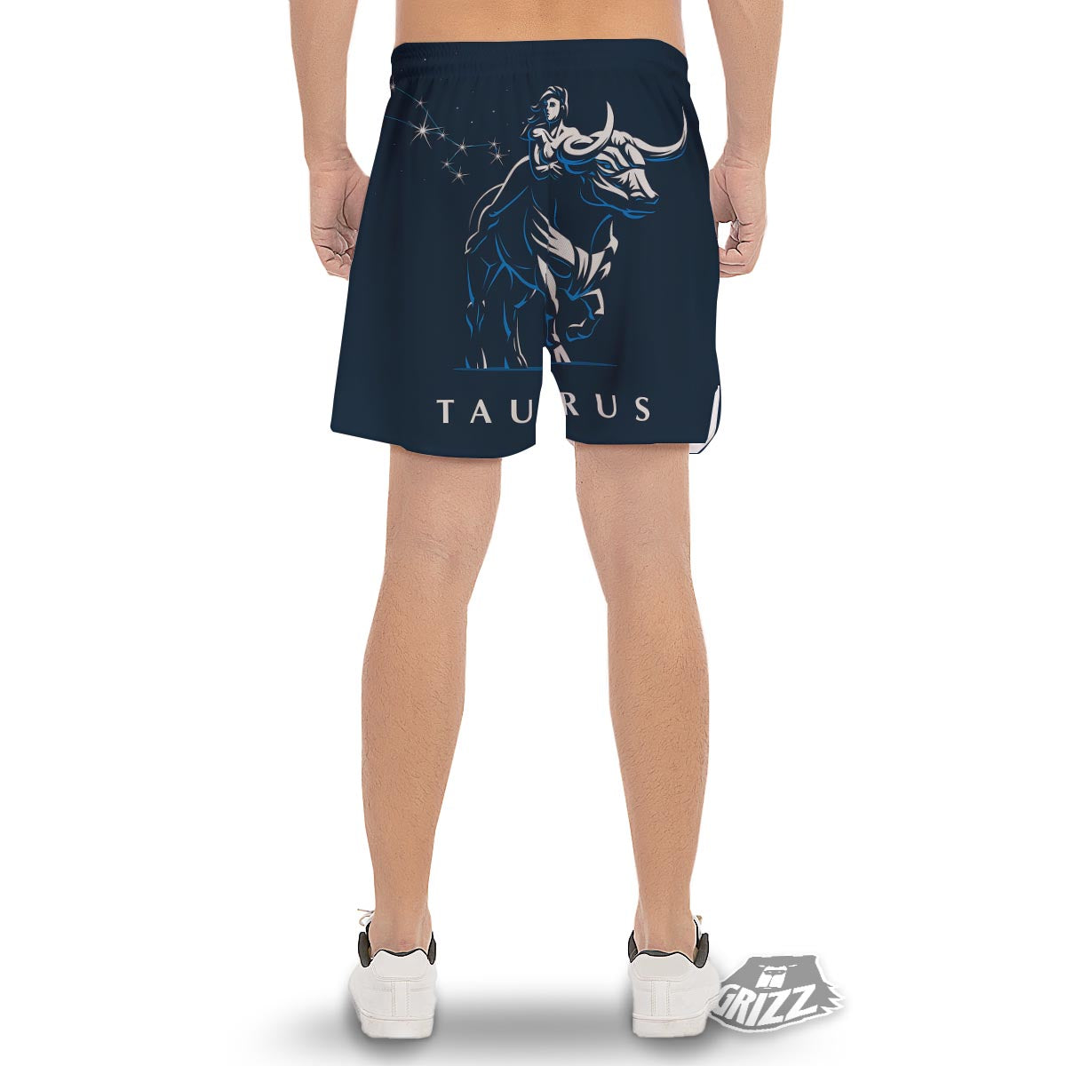 Taurus Constellation Sign Print Men's Gym Shorts-grizzshop