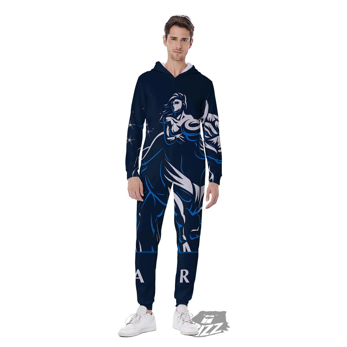 Taurus Constellation Sign Print Men's Jumpsuit-grizzshop