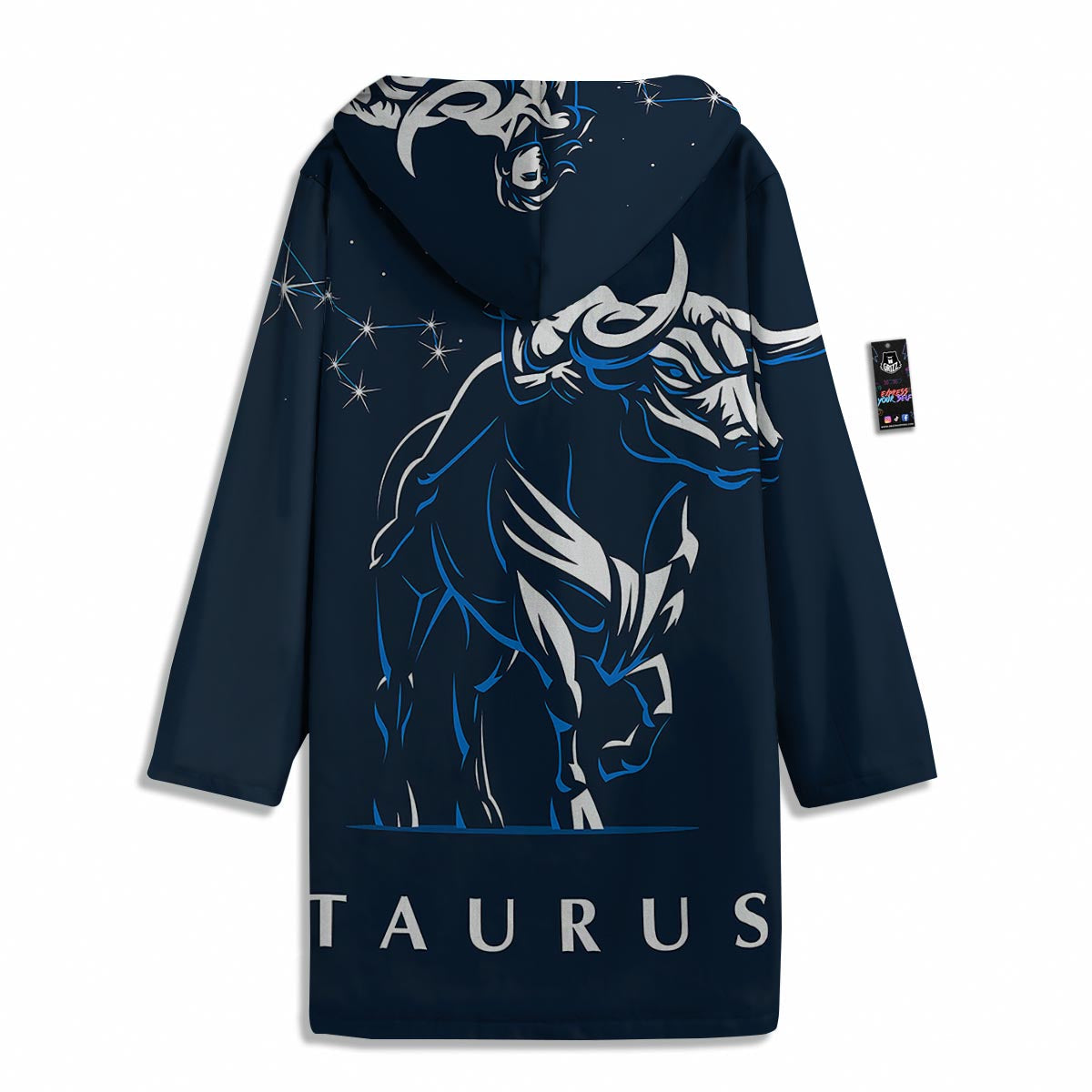 Taurus Constellation Sign Print Men's Windbreaker Jacket-grizzshop
