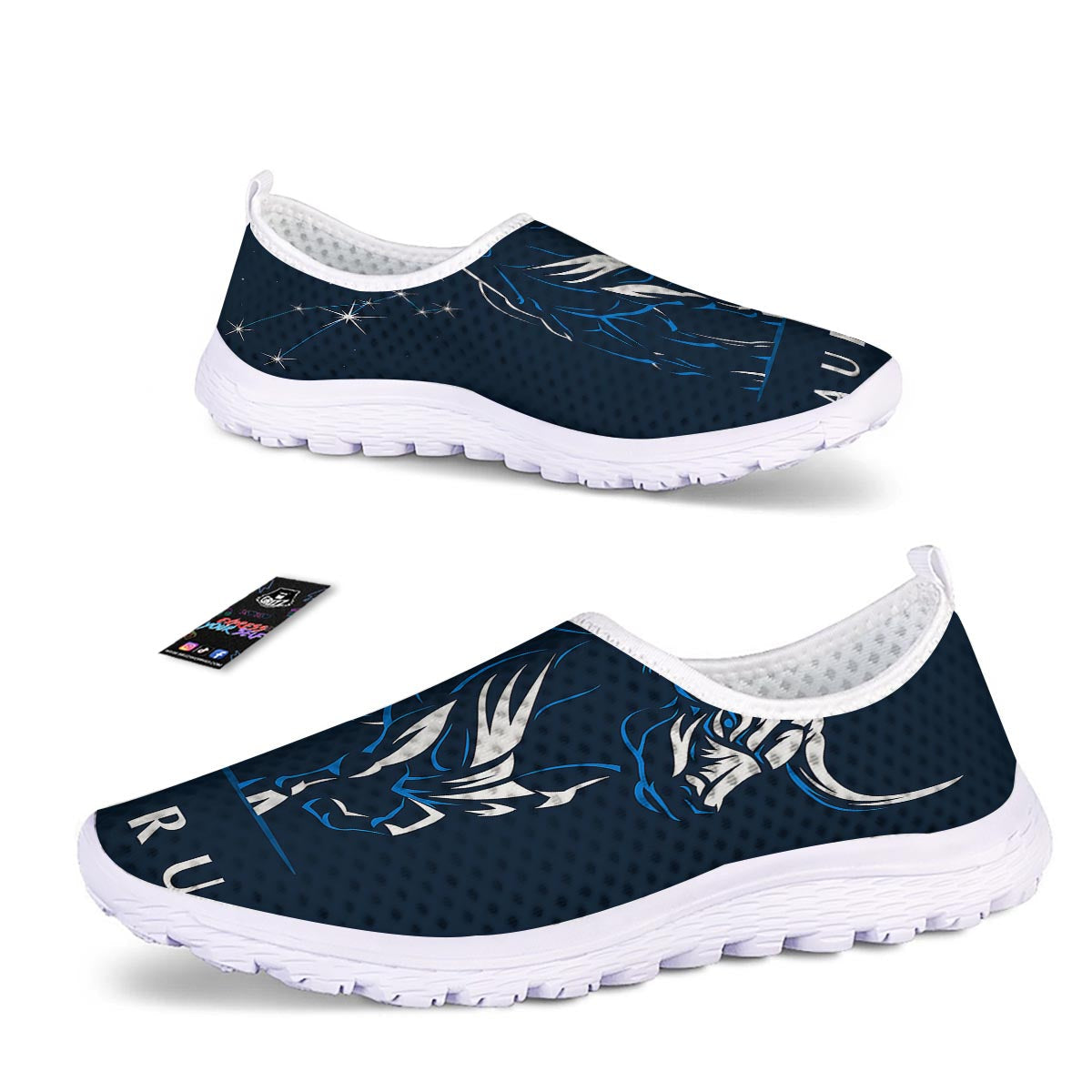 Taurus Constellation Sign Print Nurse Shoes-grizzshop