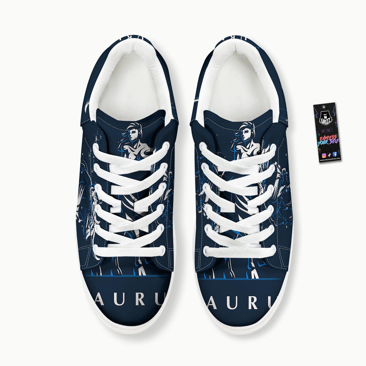 Taurus Constellation Sign Print Platform Shoes-grizzshop