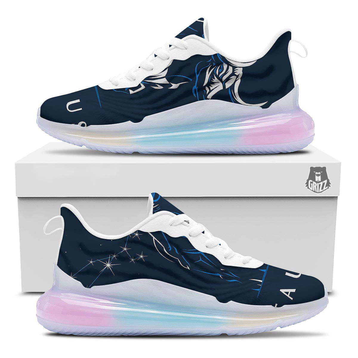 Taurus Constellation Sign Print Running Sneakers-grizzshop