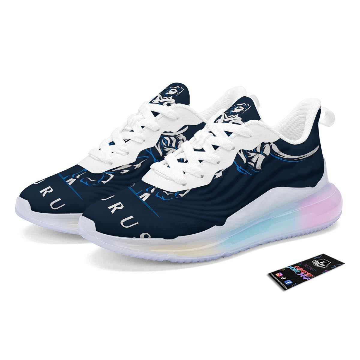 Taurus Constellation Sign Print Running Sneakers-grizzshop