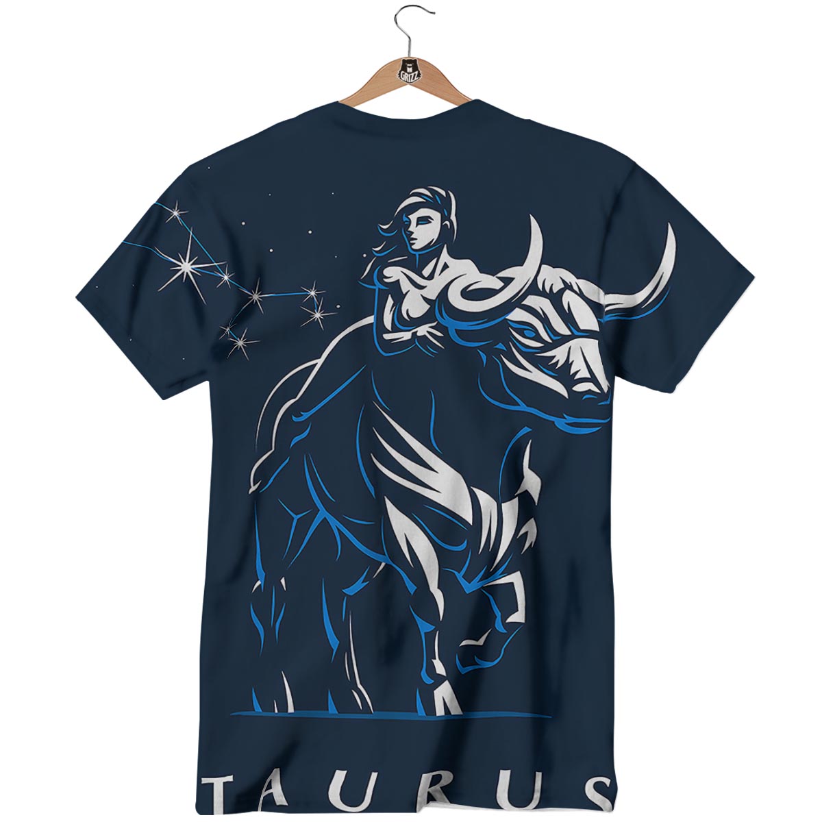 Taurus Constellation Sign Print T-Shirt-grizzshop