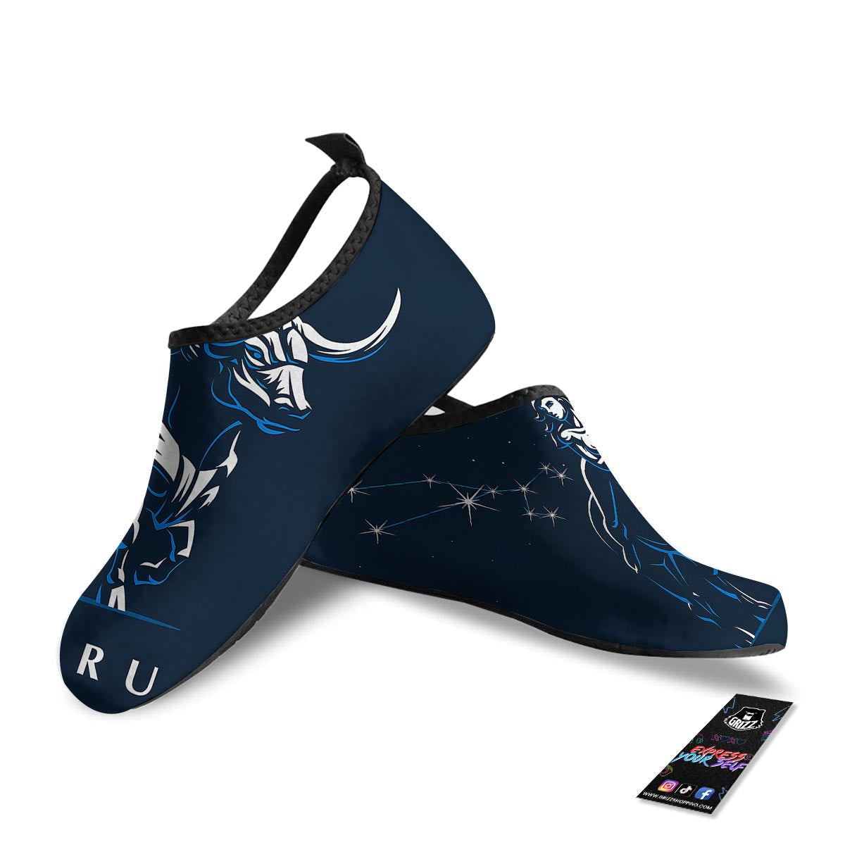 Taurus Constellation Sign Print Water Shoes-grizzshop